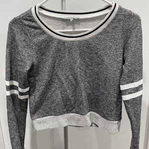 Gray Cropped Sweater/Shirt